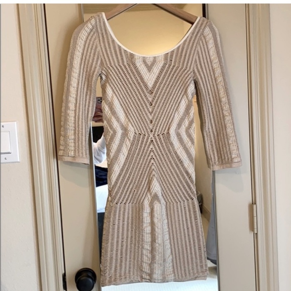 vintage y2k 90s Bebe crochet body-con dress made in the USA